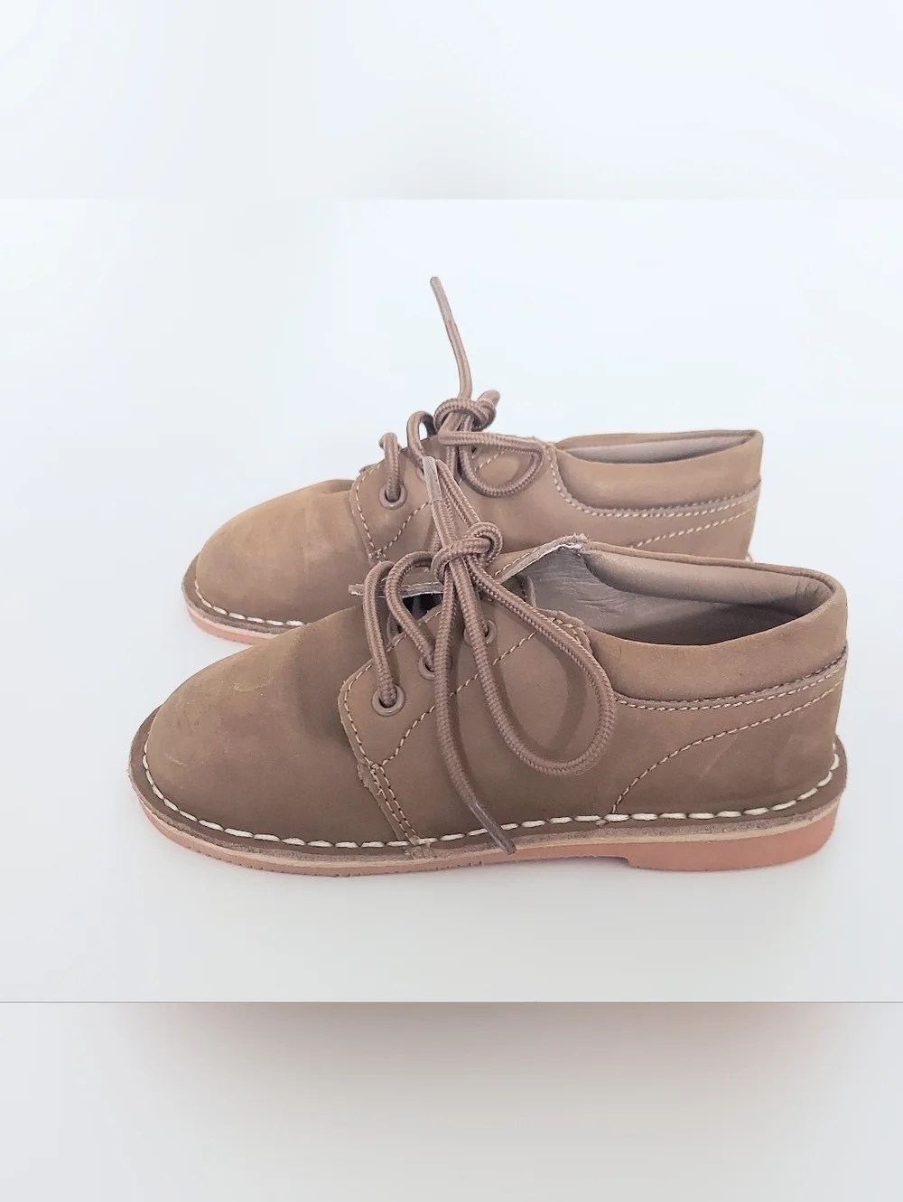 L'Amour Tyler Leather Lace Up Shoe Toddler Boys Size 9 Brown